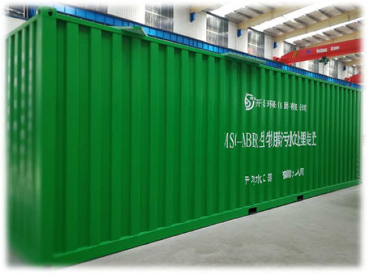 Containerized de Behandelings van afvalwaterinstallatie 100m3/D van de Waterzuiveringsinstallatiemachine MBBR
